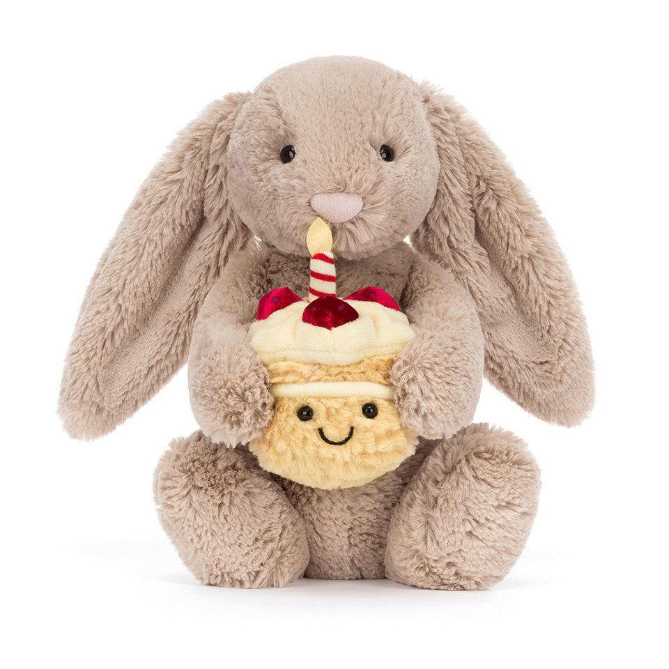 Birthday Beige Bunny Soft Toy