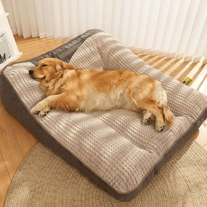 Large Brown Supportive Dog Mattress Bed 3XL