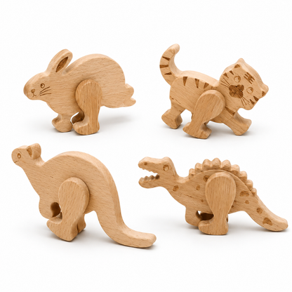 Wooden Animal Ramp Walker Set