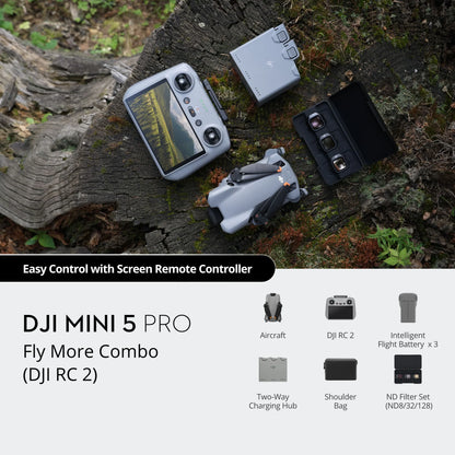DJI Mini 5 Pro Camera Drone – Fly More Combo