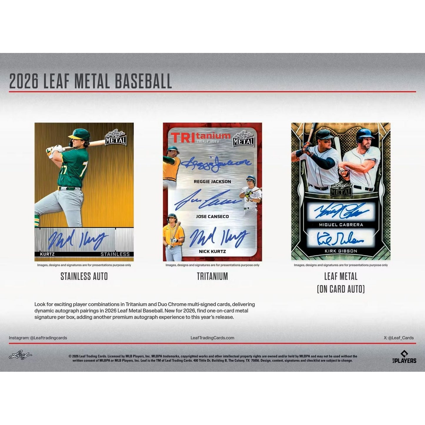 2026 Leaf Metal Baseball Jumbo Box