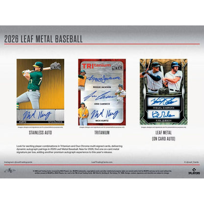 2026 Leaf Metal Baseball Jumbo Box