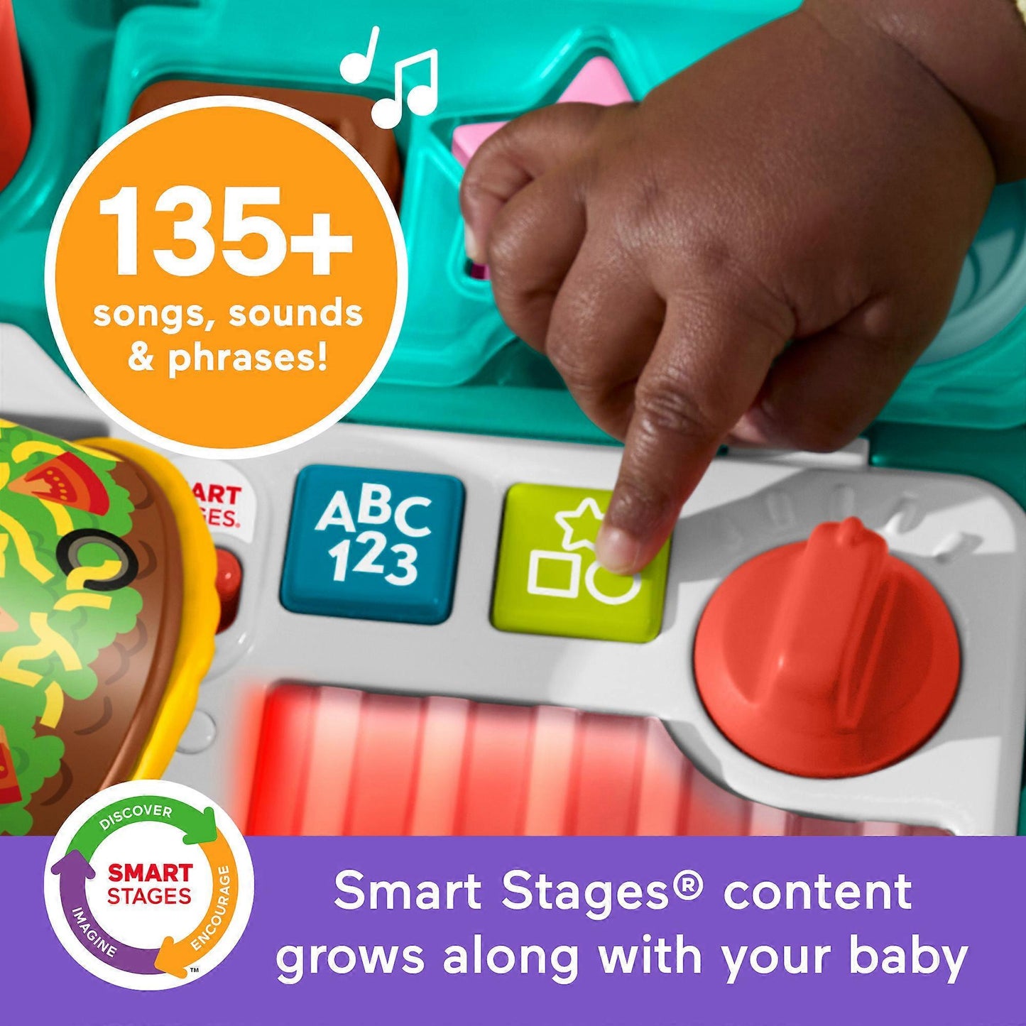 Baby 4-in-1 Learning Walker with Food Basket Play Set