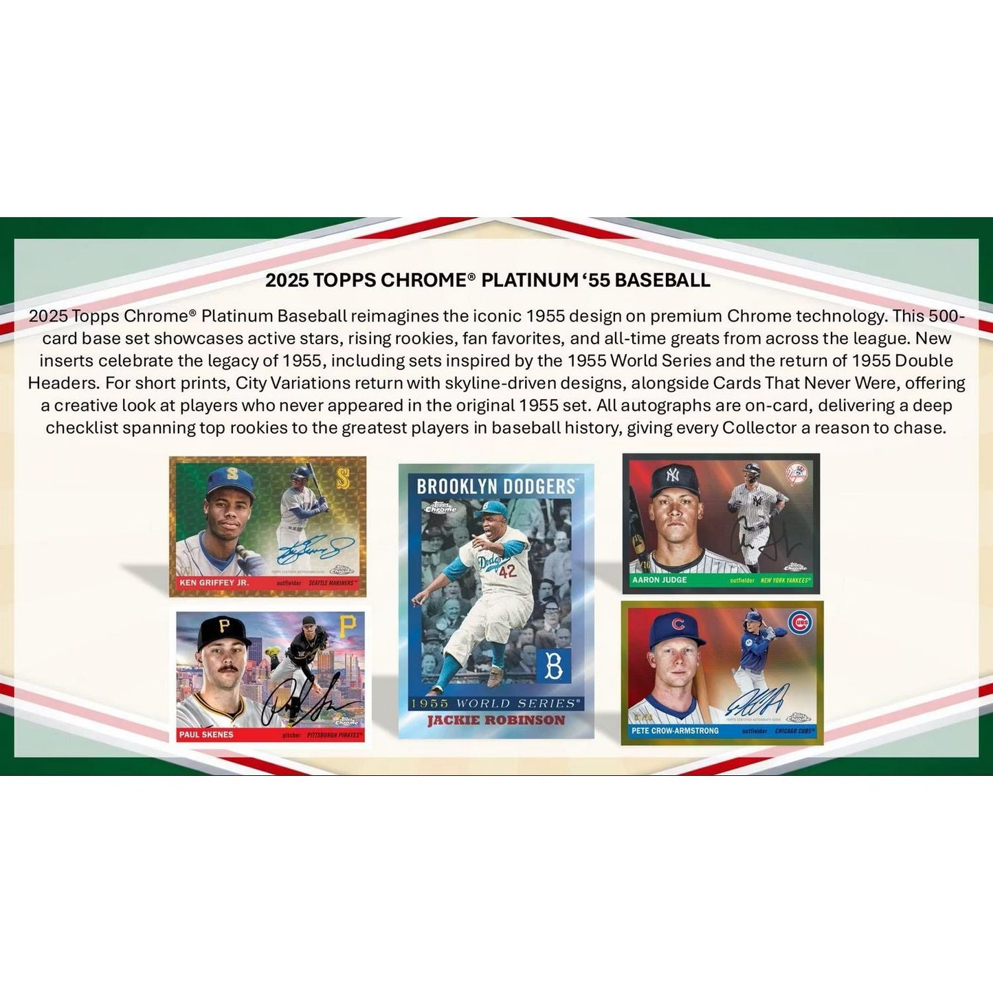 2025 Topps Chrome Platinum '55 Baseball Blaster Box