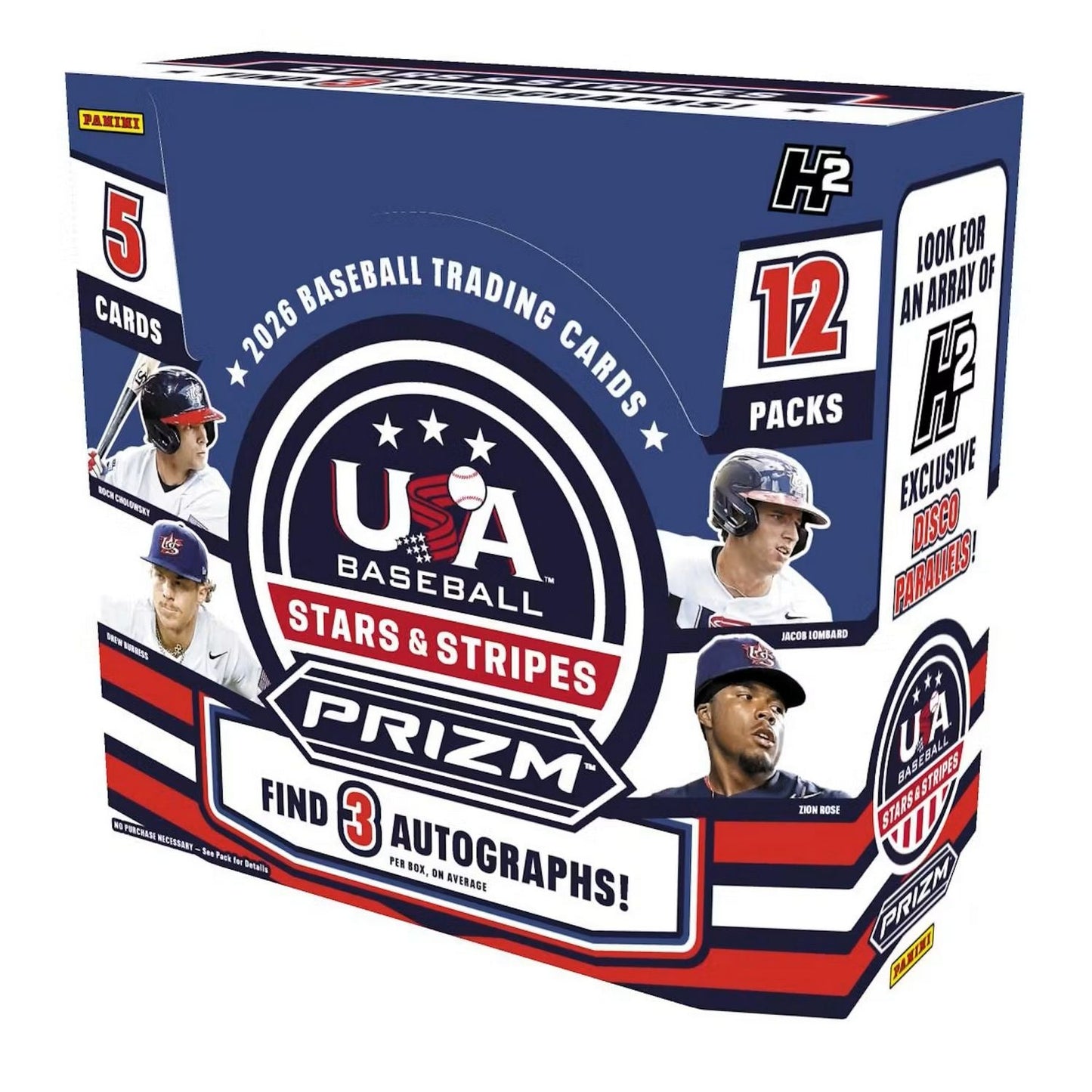 2026 Panini Stars & Stripes Prizm Baseball H2 Box