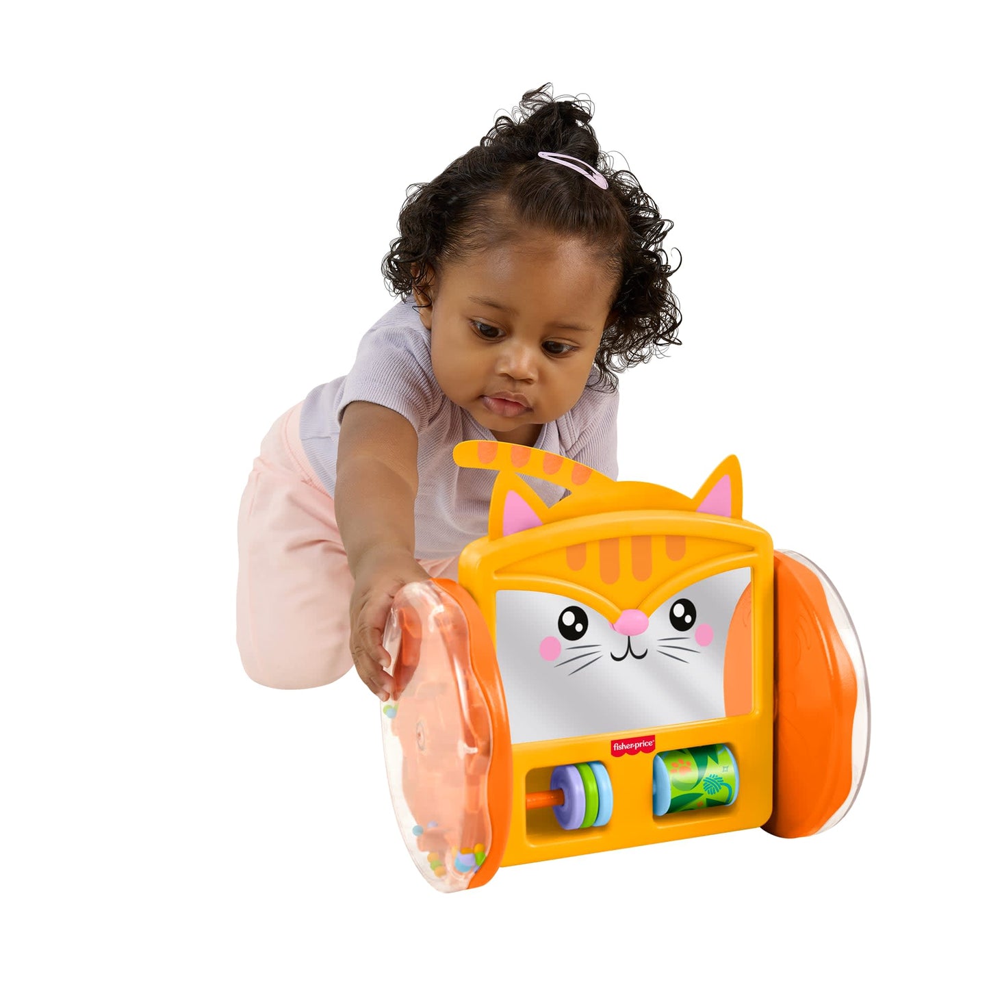 Baby Crawling Cat Activity Toy for Tummy Time Play