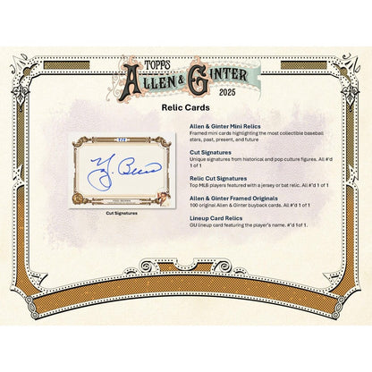 2025 Topps Allen & Ginter Baseball Fat Pack