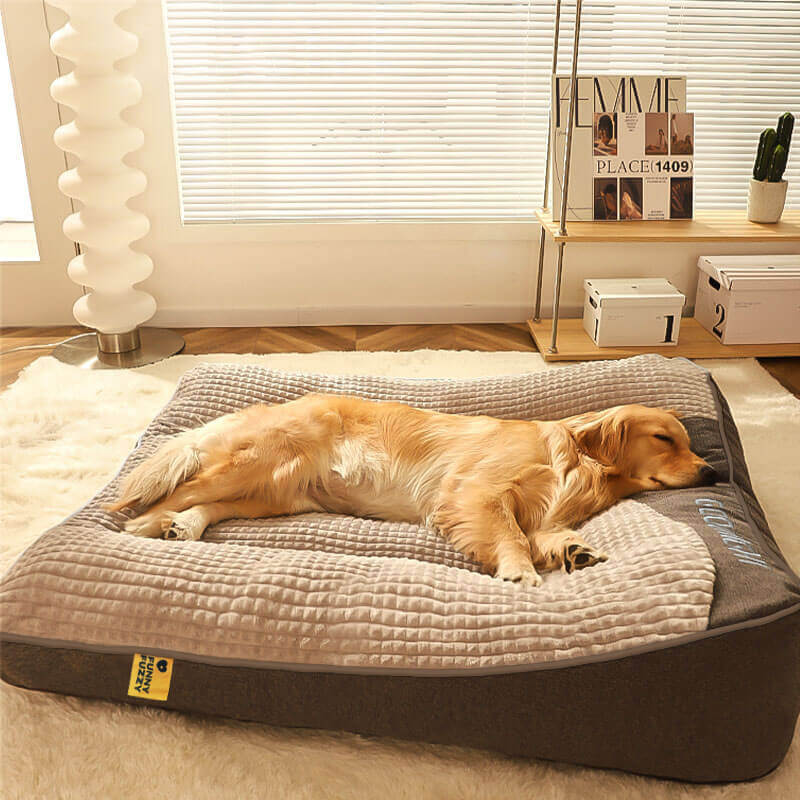 Large Brown Supportive Dog Mattress Bed 3XL