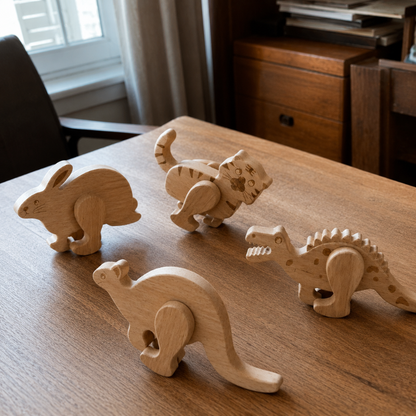 Wooden Animal Ramp Walker Set