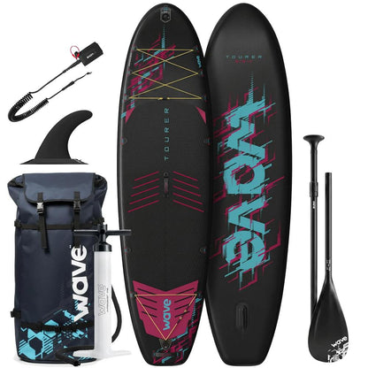 Wave Tourer 3.0 10'3" Inflatable SUP Paddle Board – Midnight