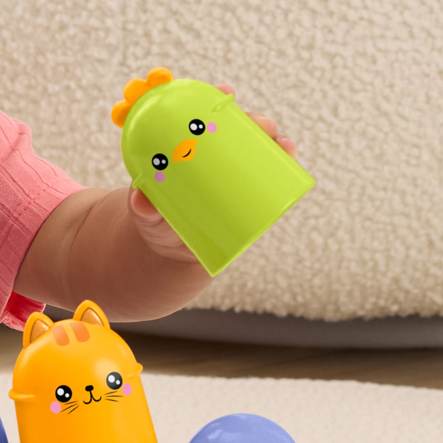 5-Piece Baby Bird Rattle Stacking Toy