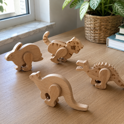 Wooden Animal Ramp Walker Set