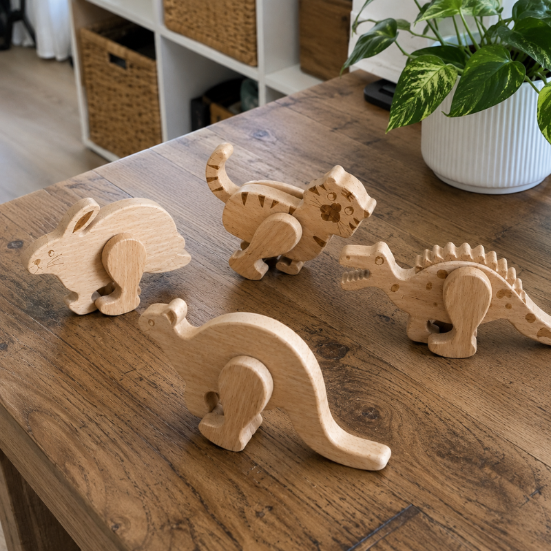 Wooden Animal Ramp Walker Set