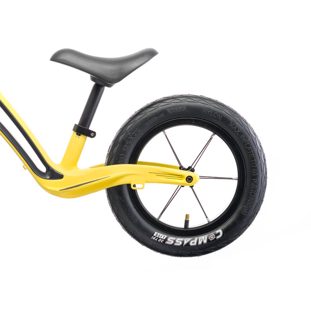 Hornit AIRO 12-Inch Hammer Yellow Kids Balance Bike