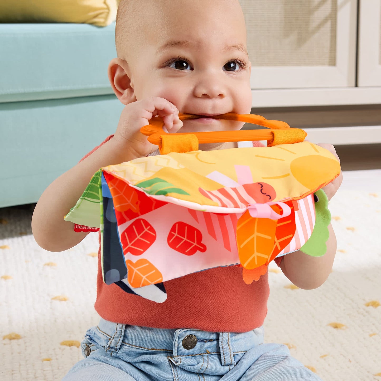 Baby Soft Sensory Cloth Book for Tummy Time