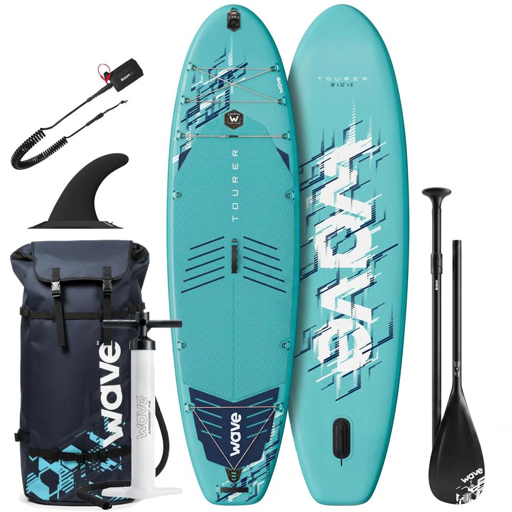 Wave Tourer 3.0 10'3" Inflatable SUP Paddle Board – Ice Blue