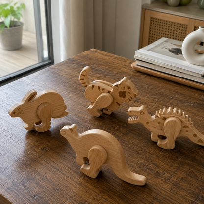 Wooden Animal Ramp Walker Set