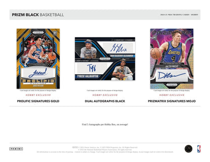 2024/25 Panini Prizm Black Basketball Hobby