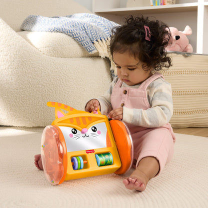 Baby Crawling Cat Activity Toy for Tummy Time Play