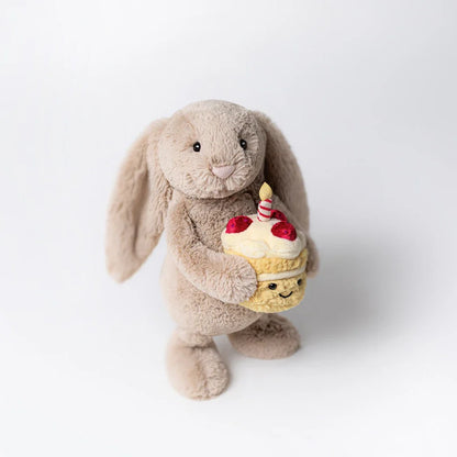 Birthday Beige Bunny Soft Toy