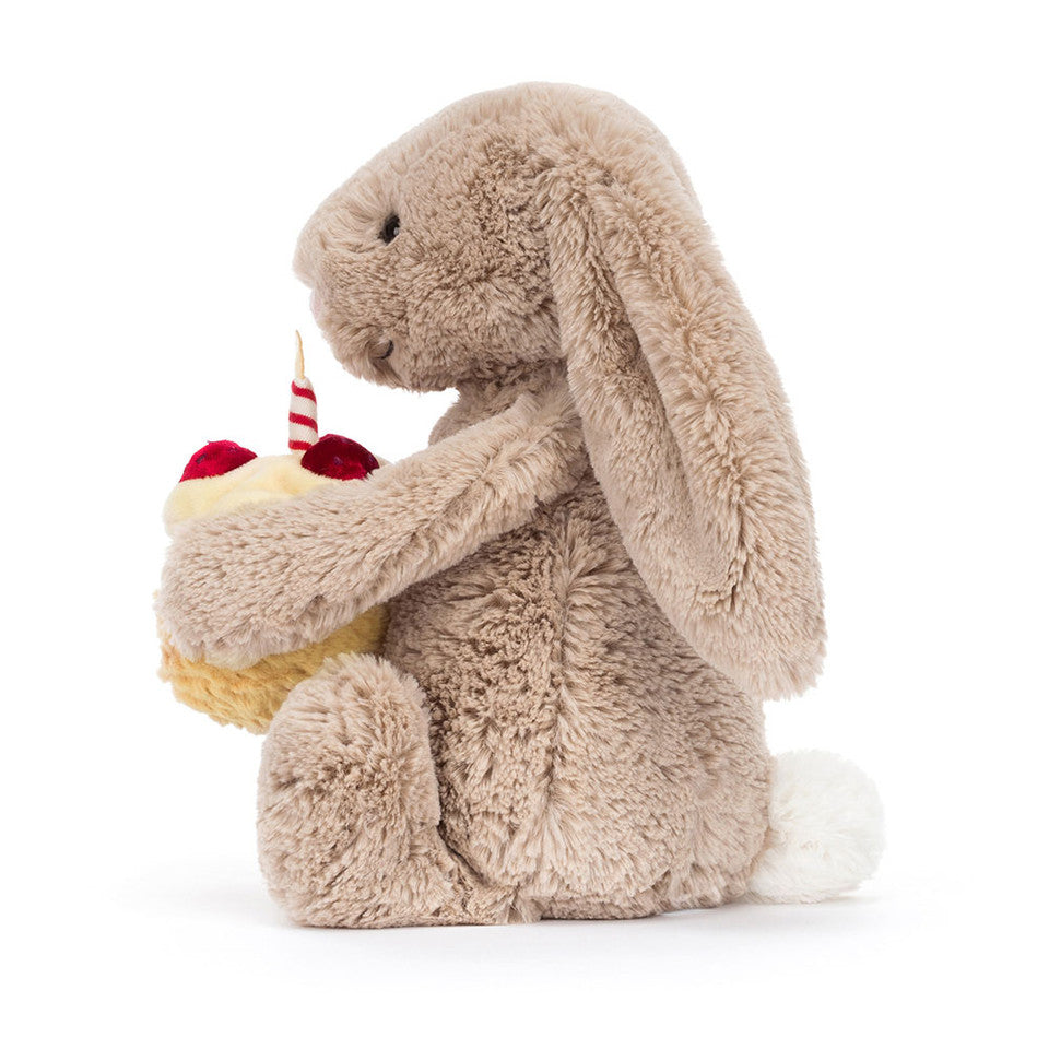 Birthday Beige Bunny Soft Toy