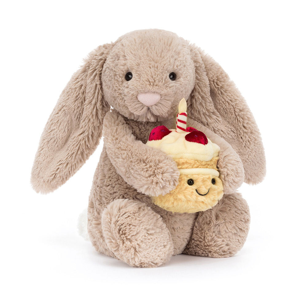 Birthday Beige Bunny Soft Toy