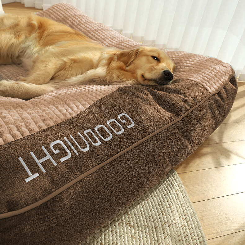 Large Brown Supportive Dog Mattress Bed 3XL