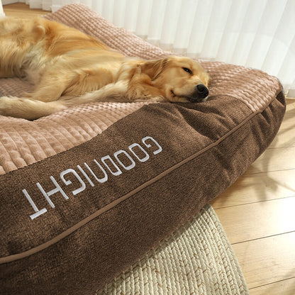 Large Brown Supportive Dog Mattress Bed 3XL
