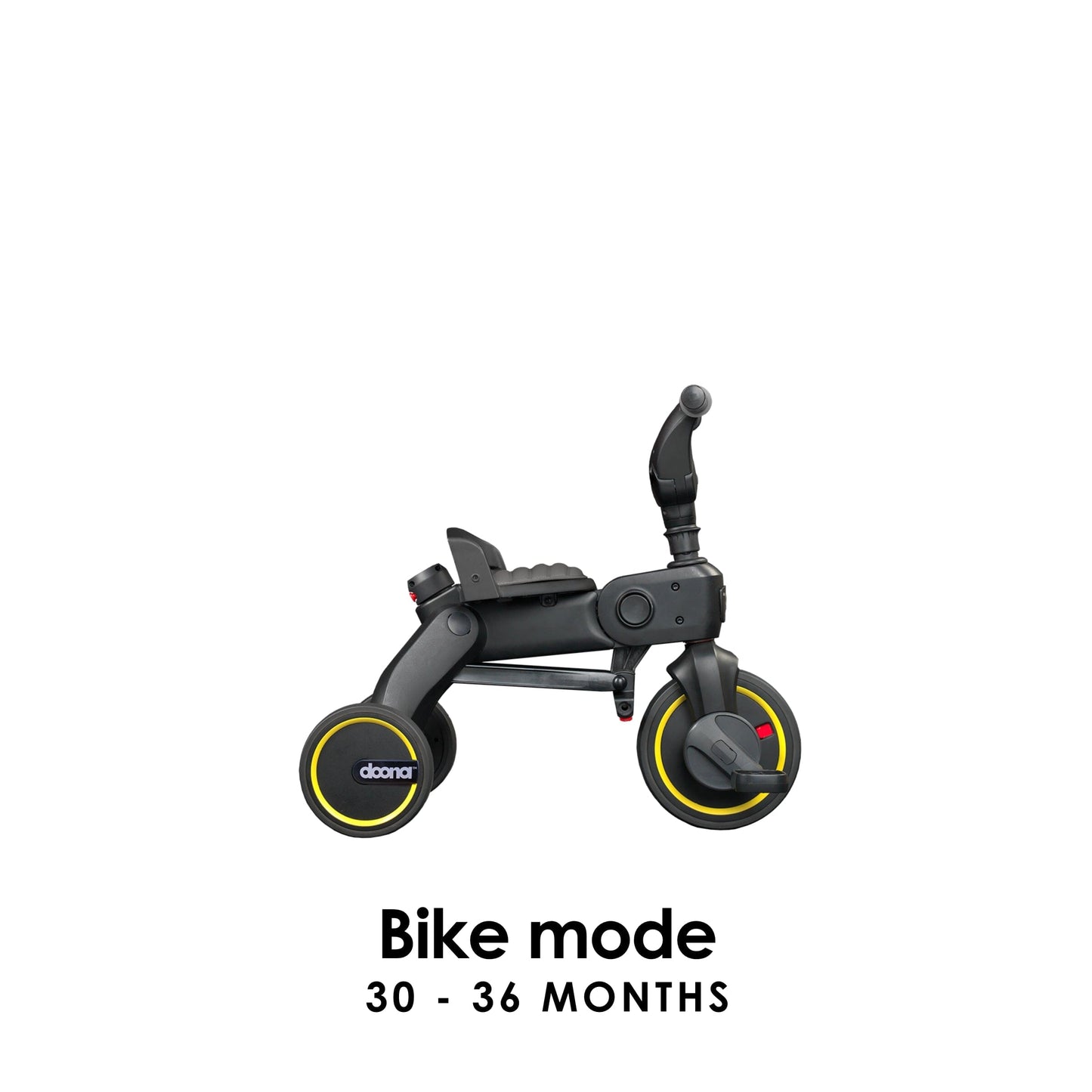Doona Liki Trike S1 Grey Foldable Toddler Trike with Parent Push Handle