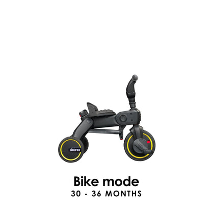 Doona Liki Trike S1 Grey Foldable Toddler Trike with Parent Push Handle