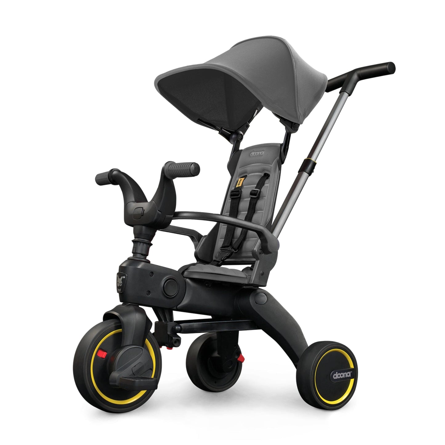 Doona Liki Trike S1 Grey Foldable Toddler Trike with Parent Push Handle