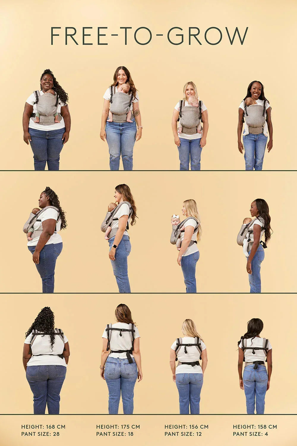 Prowl - Cotton Adjustable Free-to-Grow Baby Carrier