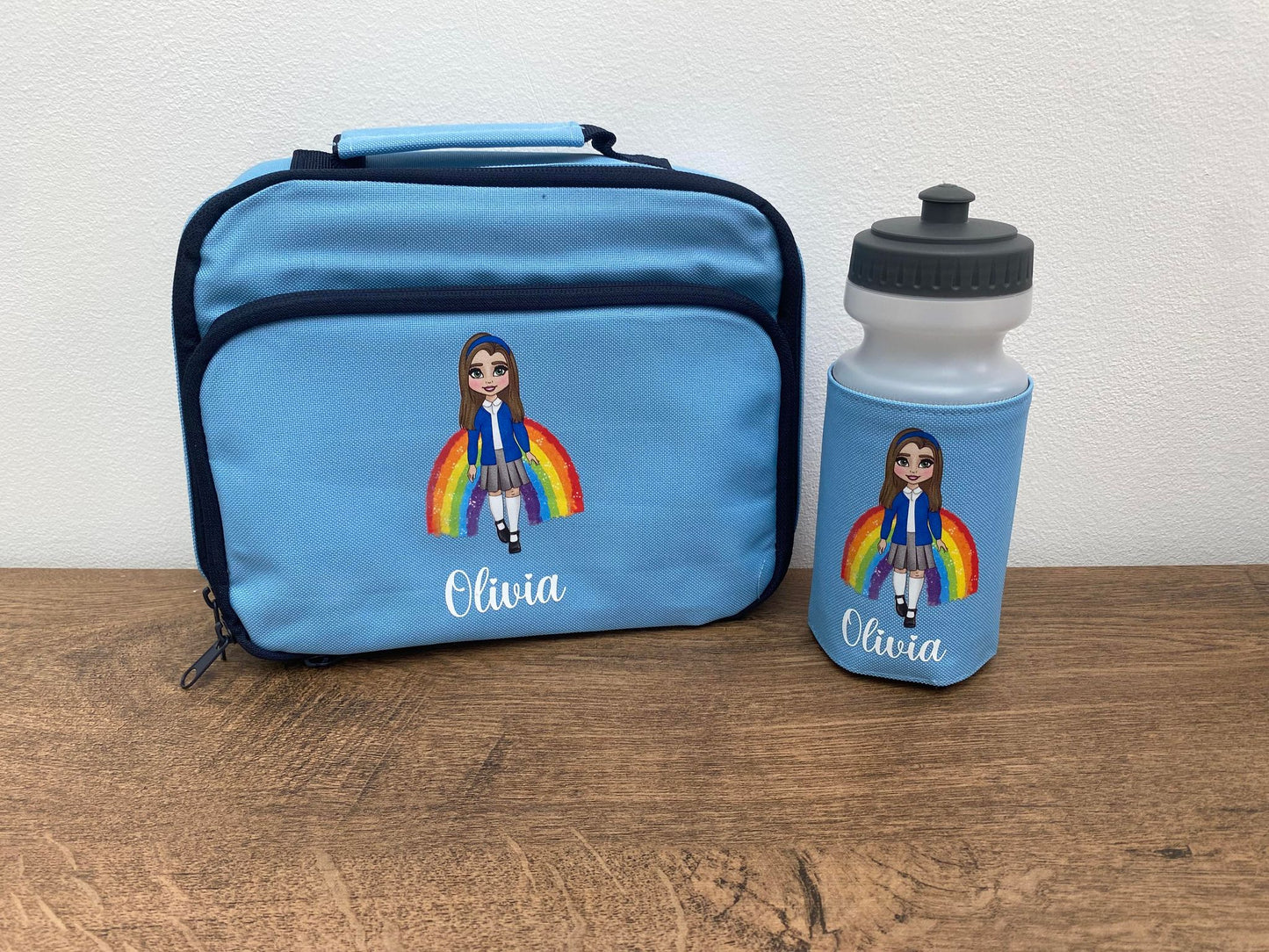 Personalised Lunch Bag & Bottle Bundle – Custom Design
