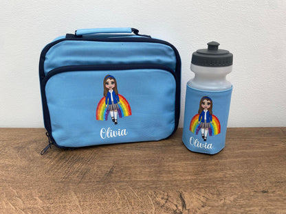 Personalised Lunch Bag & Bottle Bundle – Custom Design