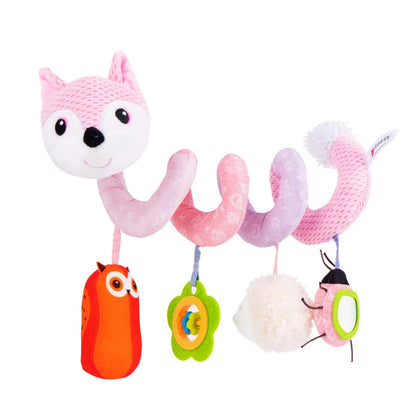 Infant Spiral Activity Toy for Car Seat & Stroller – Elephant Hanging Sensory Toy
