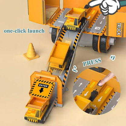 Kids Engineering Vehicle Electric Drill Toy Educational Building Set for Boys Age 3+