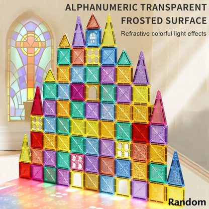Magnetic Tiles Building Blocks for Kids Ages 3-8, Magnetic Toys for Boys and Girls, Preschool STEM Learning
