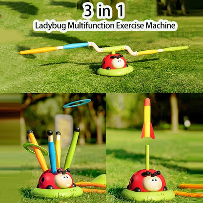 Ladybug Multifunction Rope Skipping Jump Toy Educational Outdoor Game for Children Age 3+