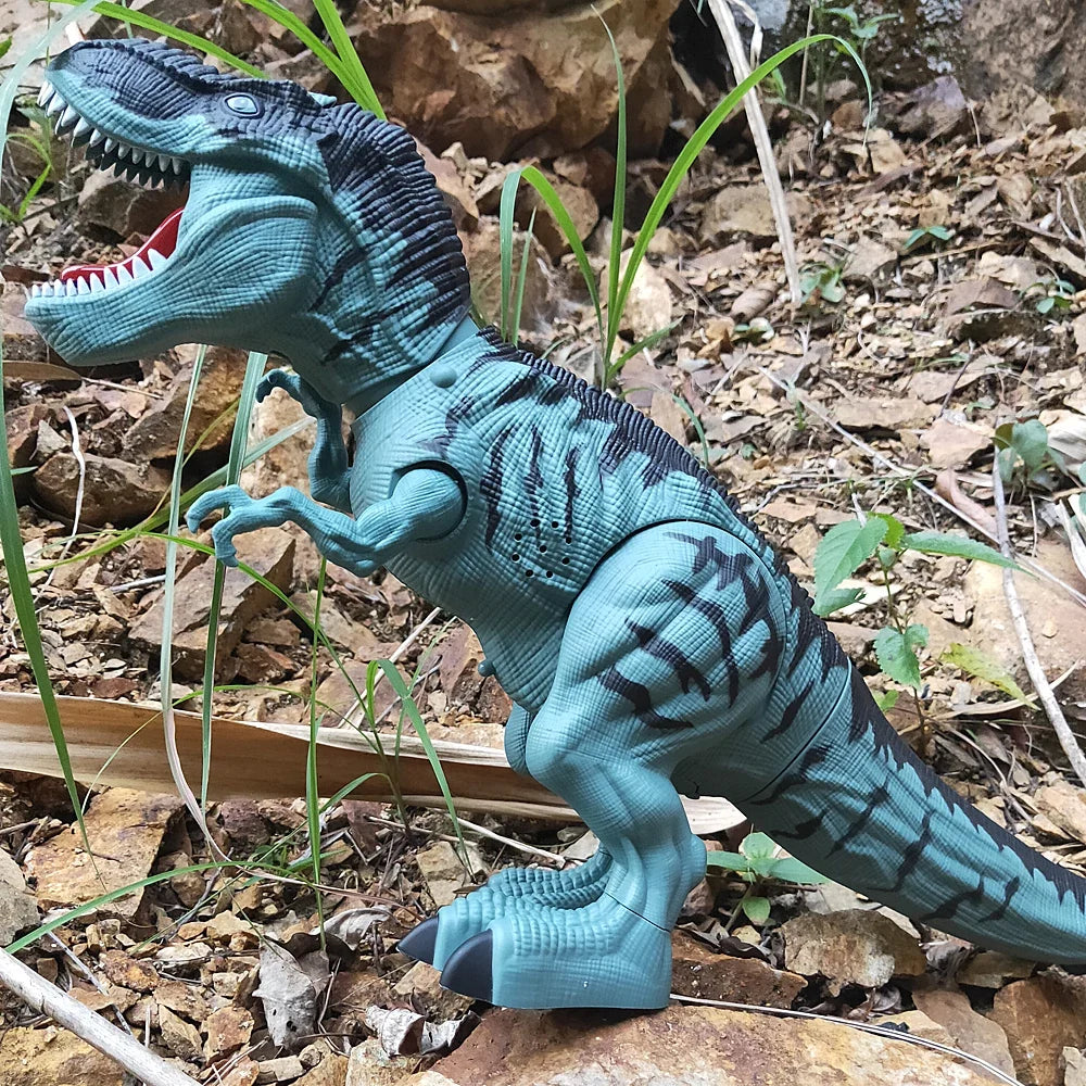 Electric Toy Large-Size Walking Spray Lay Eggs Dinosaur Robot for Kids Age 7+ with Light, Sound