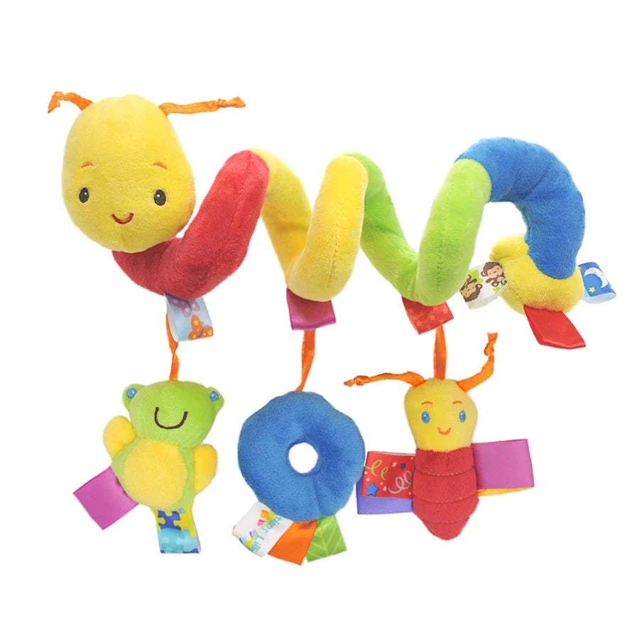 Infant Spiral Activity Toy for Car Seat & Stroller – Elephant Hanging Sensory Toy