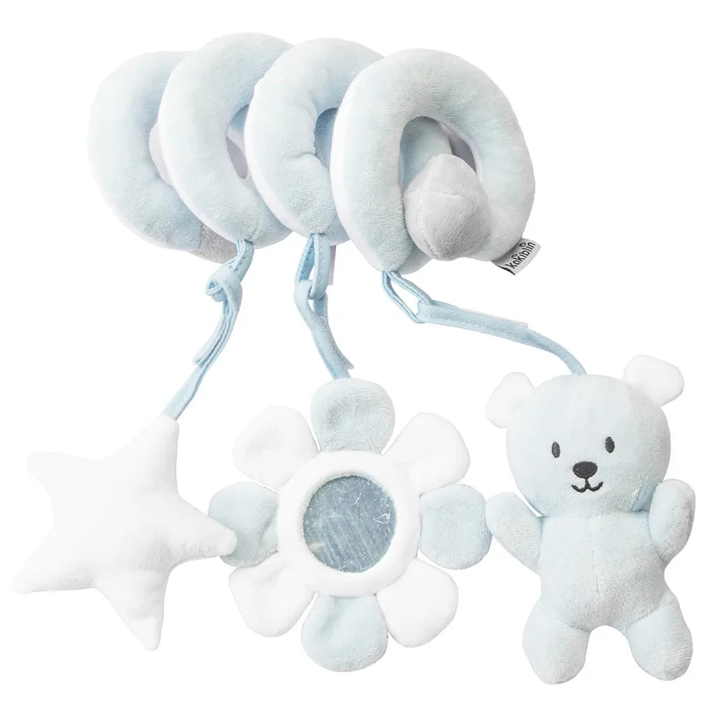 Infant Spiral Activity Toy for Car Seat & Stroller – Elephant Hanging Sensory Toy