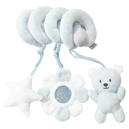 Infant Spiral Activity Toy for Car Seat & Stroller – Elephant Hanging Sensory Toy