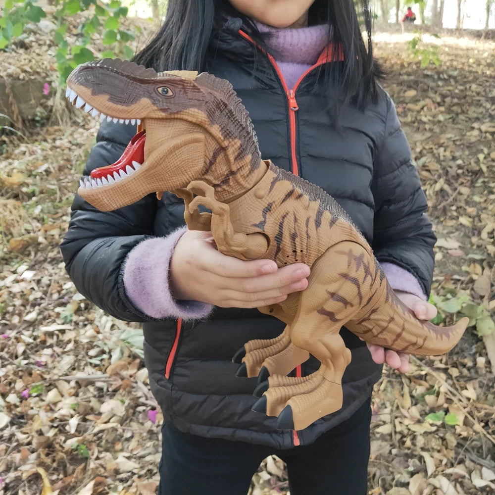 Electric Toy Large-Size Walking Spray Lay Eggs Dinosaur Robot for Kids Age 7+ with Light, Sound