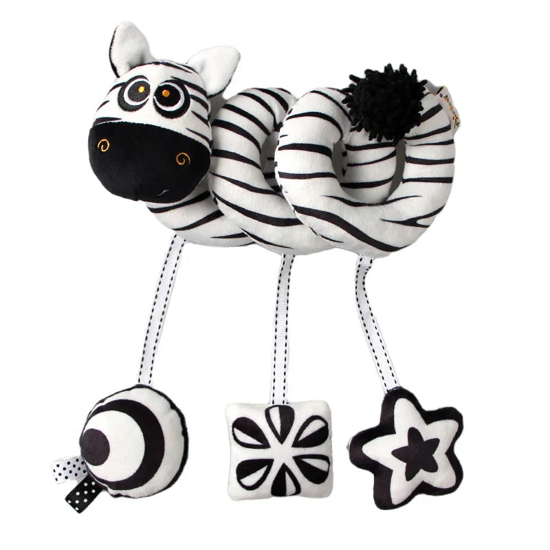 Infant Spiral Activity Toy for Car Seat & Stroller – Elephant Hanging Sensory Toy