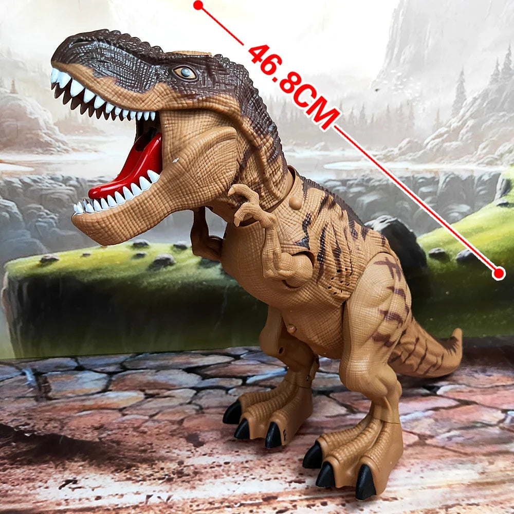 Electric Toy Large-Size Walking Spray Lay Eggs Dinosaur Robot for Kids Age 7+ with Light, Sound