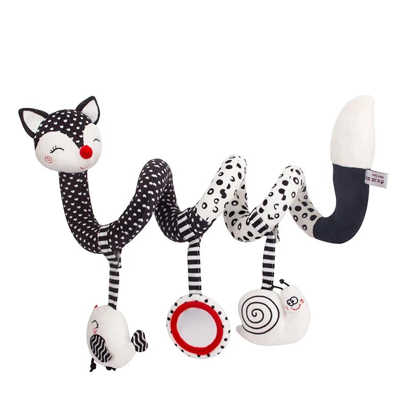 Infant Spiral Activity Toy for Car Seat & Stroller – Elephant Hanging Sensory Toy