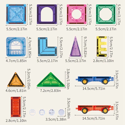 Magnetic Tiles Building Blocks for Kids Ages 3-8, Magnetic Toys for Boys and Girls, Preschool STEM Learning