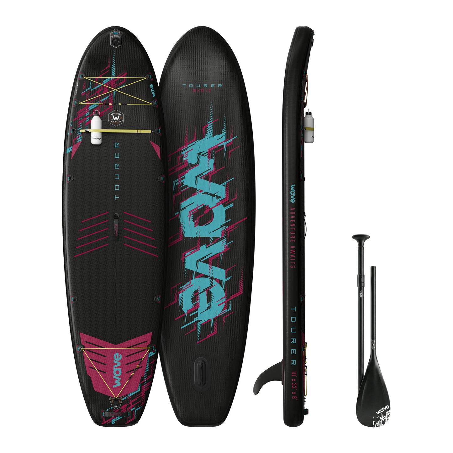 Wave Tourer 3.0 10'3" Inflatable SUP Paddle Board – Midnight