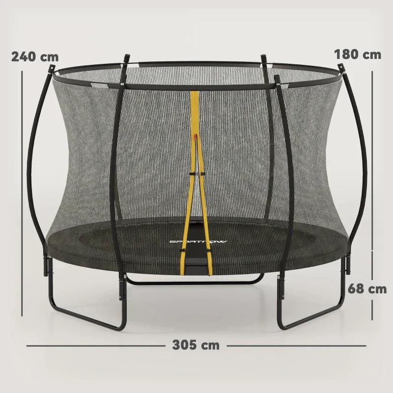 Sportspower Sport-Pro 10ft Folding Trampoline with Safety Enclosure