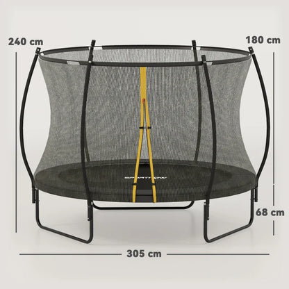 Sportspower Sport-Pro 10ft Folding Trampoline with Safety Enclosure